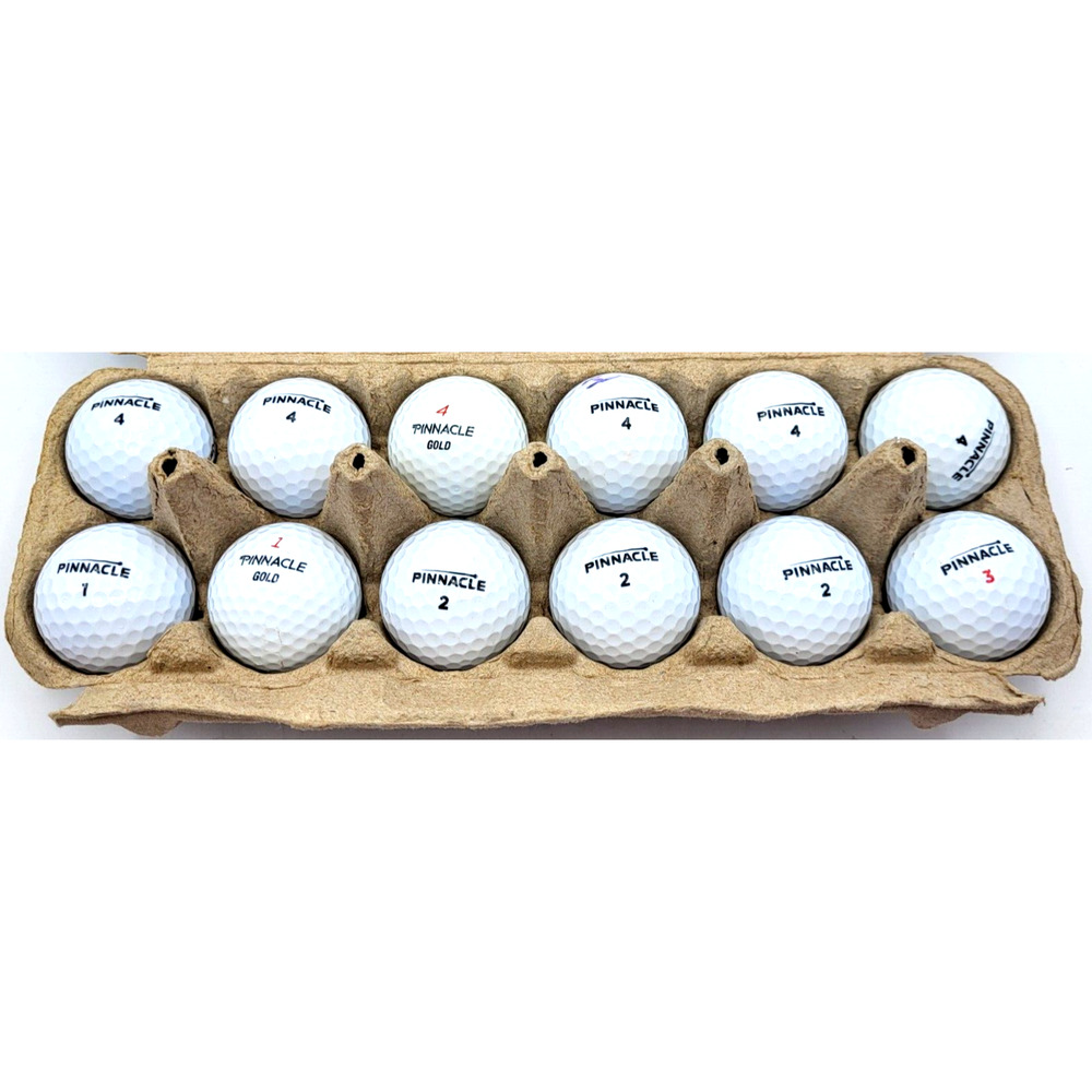 One Dozen PINNACLE Golf Balls Good Used